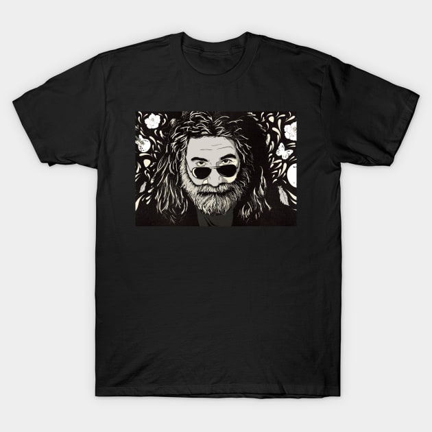 The Legend Of Jerry Garcia T-Shirt by Christo Malabi